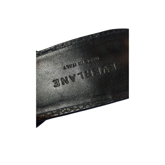 Everlane Womens The Boss Mule/Slip on Black Pebbled Italian Leather Size 8.5 - Picture 5 of 11